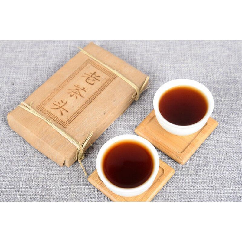 Чай Пуэр Golden Bud Brick 250г Спелый чайный кирпич Полезный напиток — фото 7