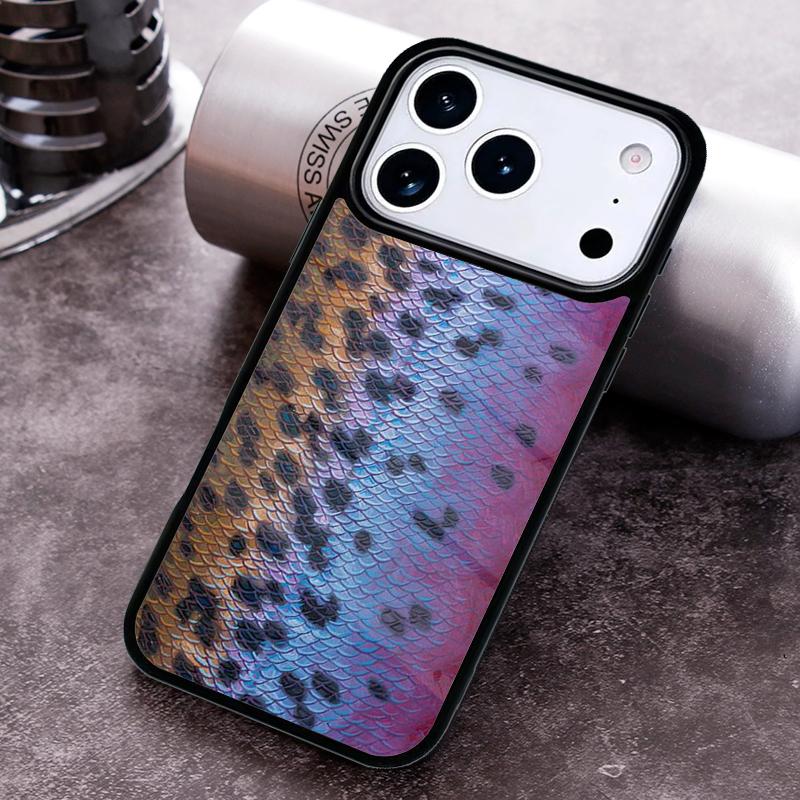 Regenbogenforellen-Fischerei Haut weiche Handyhülle für iPhone 17 16 15 Pro Max Air 14 13 12 11 Plus Stoßfeste Capa Hülle