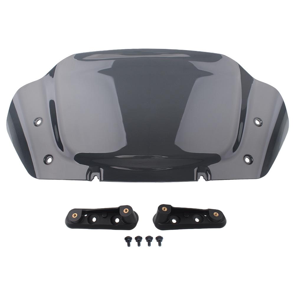 10 inch Motorcycle Accessory Front Fairing Windshield  Windscreen Wind Deflector For Harley Street Glide FLHX/I CVO FLHXSE 2023+