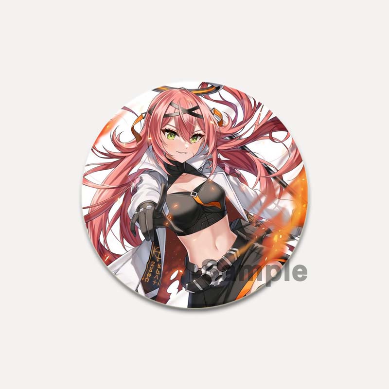 32/44/58mm Pop Anime Game Counter Side Brooches On Backpack Cartoon Figure Lapel Pins Alloy Round Cartoon Badge Gifts Jewelry Accessory