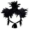 Gothic Style Halloween Feather Shawl Natural Feather Cape Party Holiday Dress Up Cosplay Costumes