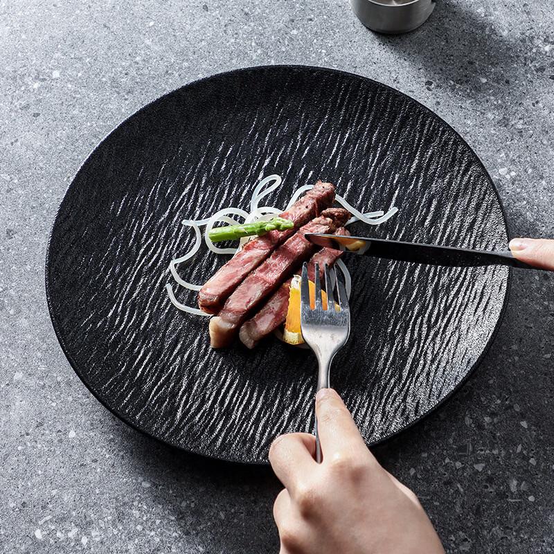 Elegant Stone Texture Dinner Plate