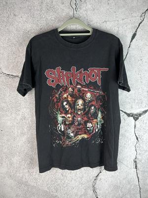 Vintage 90 Slipknot Band Black Short Sleeve Unisex Tshirt Reprint S5XL KH6345