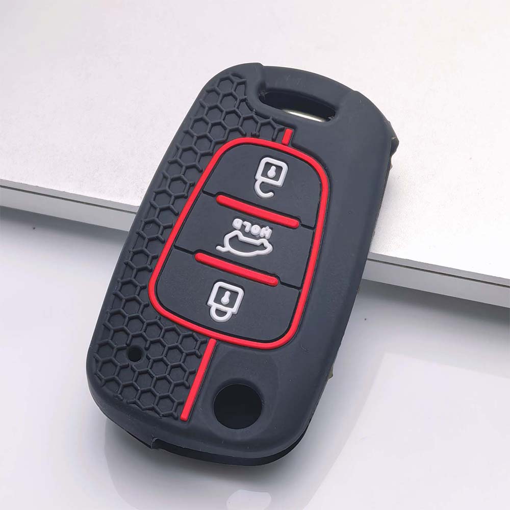 Key Fob Cover for Hyundai Anti-Scratch Guard Shockproof Protection Soft Grip Texture Responsive Button Touch Dust Resistant Cover Easy Install Design