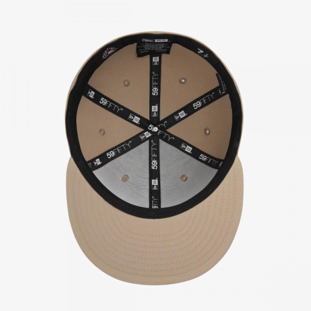 New Era Fitted Cap Atlanta Braves Outline Camel