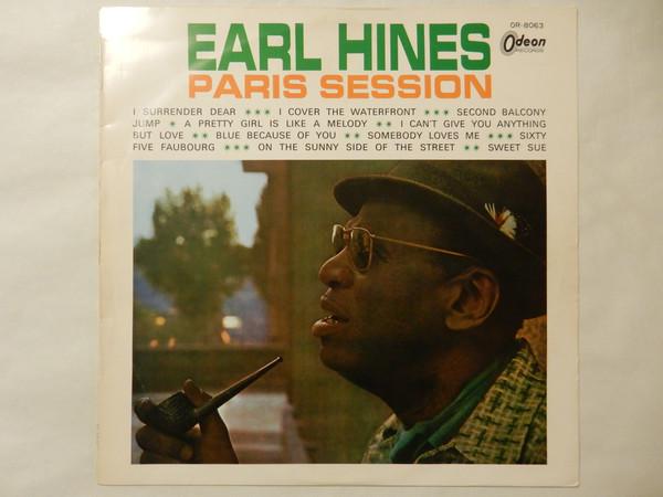LP Record EARL HINES - Paris Session OR8063 ODEON Japan Jazz Used