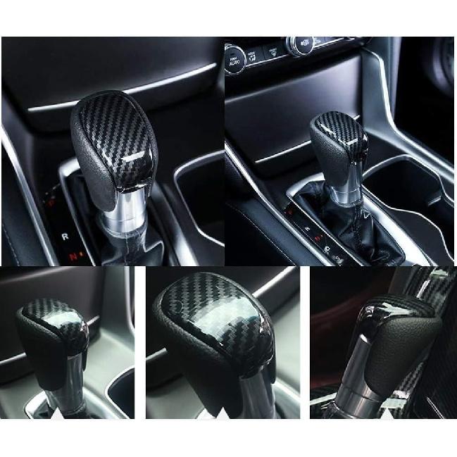 Ramecar Gear Shift Knob Shifter Trim for Honda Accord 10th 2018 2019 2020 2021 2022, ABS Carbon Fiber 1pc
