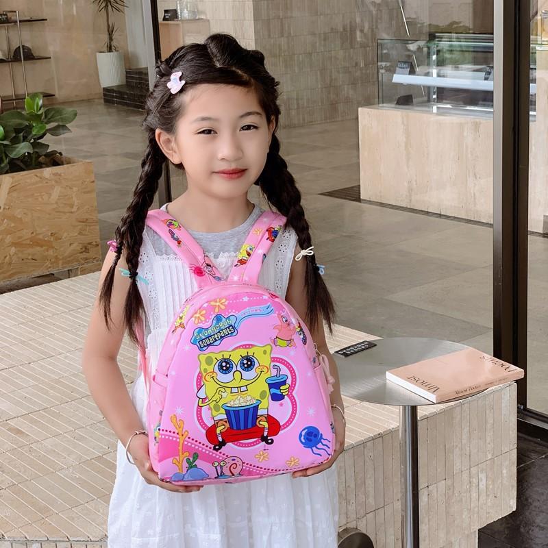 Cartoon Anime Boys And Girls Backpack Cute Print Kindergarten Baby Schoolbag Children'S Small Backpack