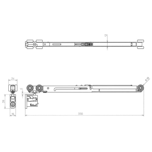 NODA [P711] FDH-10 Interior Sliding Door with Top-Lifting Closer, October 2014 - Present [P711]