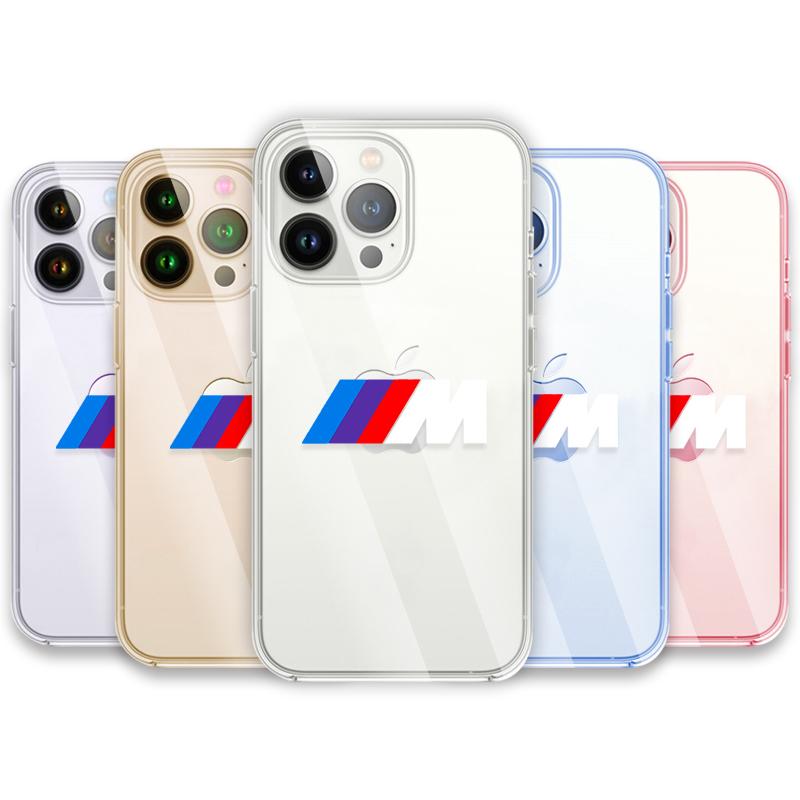 New Fashion Car Logo Transparent Phone Case For IPhone 11 12 13 14 Pro Max XR X XS SE 7 8 Plus For BMW M E34 E36 E60 E90 E46 E39 E70 F10 F20 F30