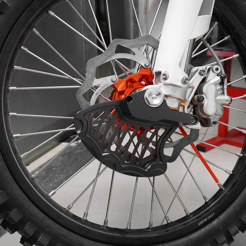 NICECNC Für KTM EXC 300 2003-2015 EXC 250 EXCF 350 EXC 450 XCW XCF-W Vordere Bremsscheibenschutz SX 125 SXF 250 SXF 450 XC 2003-2014