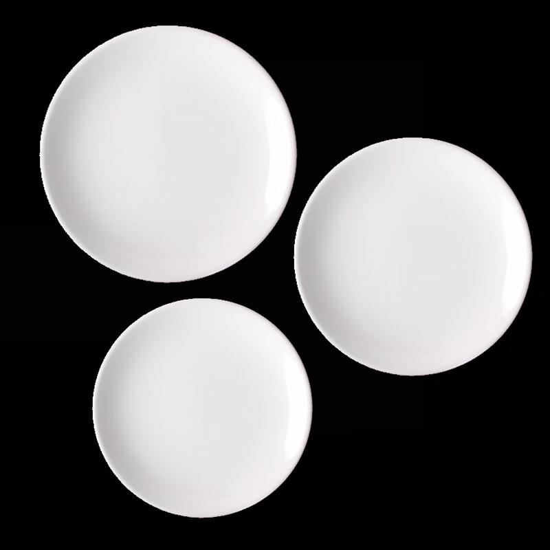 Danshi Zhiyuan Pure White Ceramic Shallow Dinner Plate