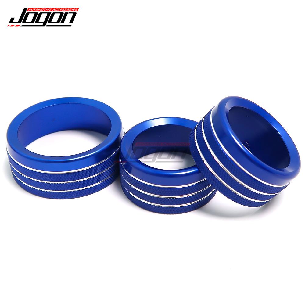 3Pcs For Dodge Durango SRT GT 2014 2015 2016 2017 2018 2019 2020 Car Interior Volume AC Radio Switch Knob Button Cover Ring Trim OO1