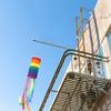 Rainbow Column Windsock Flag Fly Outdoor Hangings Colorful Garden Decorative Flag with Rainbow