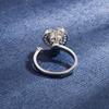 Hot-Selling Heart-Shaped Ring Rotating Real Gold Electroplating Craftsmanship Design Sense Ins Style Female Exquisite Jewelry