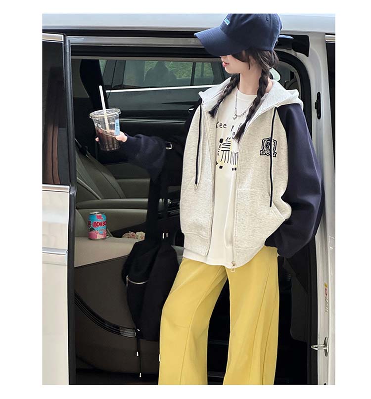 Girl's Super Beautiful Hooded Sweatshirt Cardigan Spring Outfit 2026 New Item, Chinese Children's Casual Jacket, Children's Korean Style Outfit