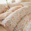 Pure Cotton Aerobic Double Layer Gauze Printed Bedding Set - New Style, A Grade, Simple, Four-Piece