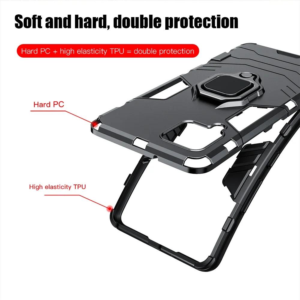 Shockproof Hard Armor Cover Case for Samsung Galaxy A14 5G A54 A34 A73 A53 A33 A23 A13 A52 A52S Magnetic Ring Stand Back Cover