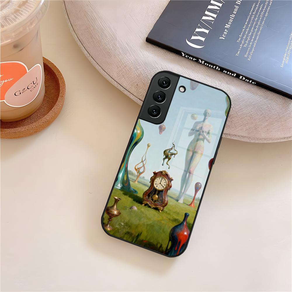 Salvador Dali Art Phone Case Glass For Samsung Galaxy S26 S25 S23 S24 S21 S22 S20 Ultra Fe Plus A15 A14 Cover