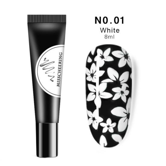 Estampado Impresión Gel Pintado Plantilla Semipermanente Remojable Esmalte de Uñas Nail Art