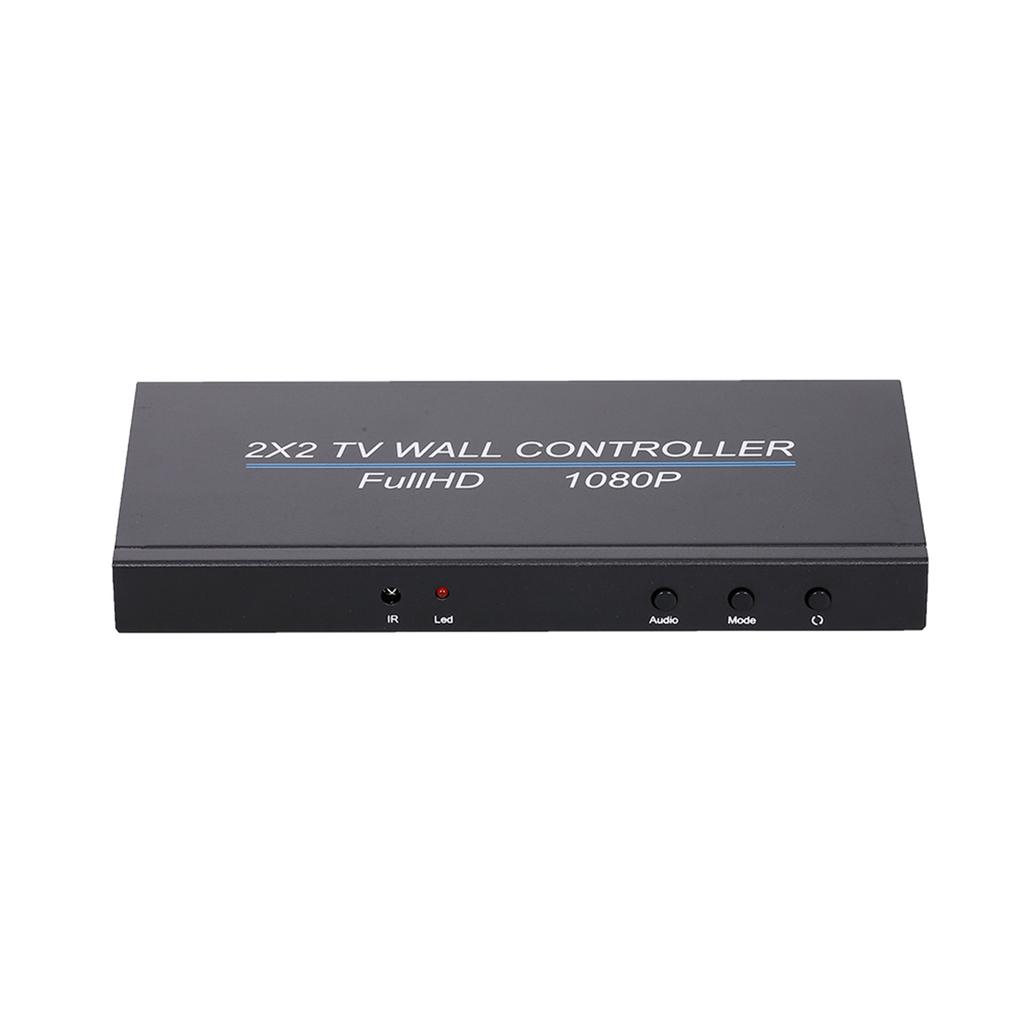 NK- 14 4 Channel TV Video Wall Controller 2x2 1x3 1x2 1x4 4x1 3x1 2x1 HD DVI VGA USB Video Processor 1920*1080P 60Hz Wall TV Splicing Screen EU Plug