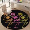 1PC Skeletoons Skeletons Office Round Area Rug, Mat Suitable For Office, Under Office Chairs Bedroom Living Room Home Decor, Room Deco