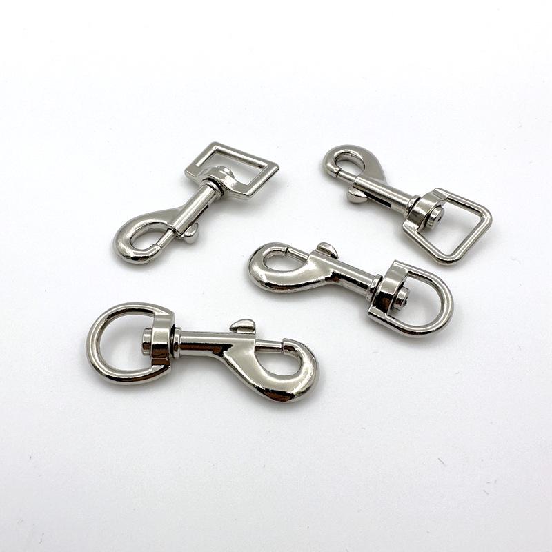 Zinc Alloy Dog Buckle Keyring Hook for Pet Leash, Bag & Apparel Accessories