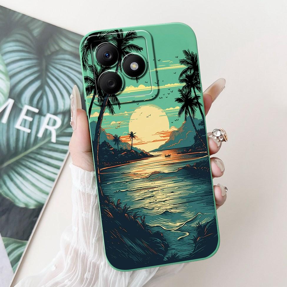 For Realme C61 RMX3939 RMX3930 C63 RMX3939 Case For Realme C63 Cover Luxury Fashion Flower Kawaii Girl Cute Cat Shockproof Shell