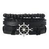 Unisex Handmade Woven Leather Bracelet - European and American Style Jewelry