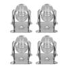 4pcs Industrial Casters Set Heavy Duty Caster Wheels Transparent Rolling Casters Accessory