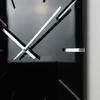 Große schwarze exakte Wanduhr 50cm