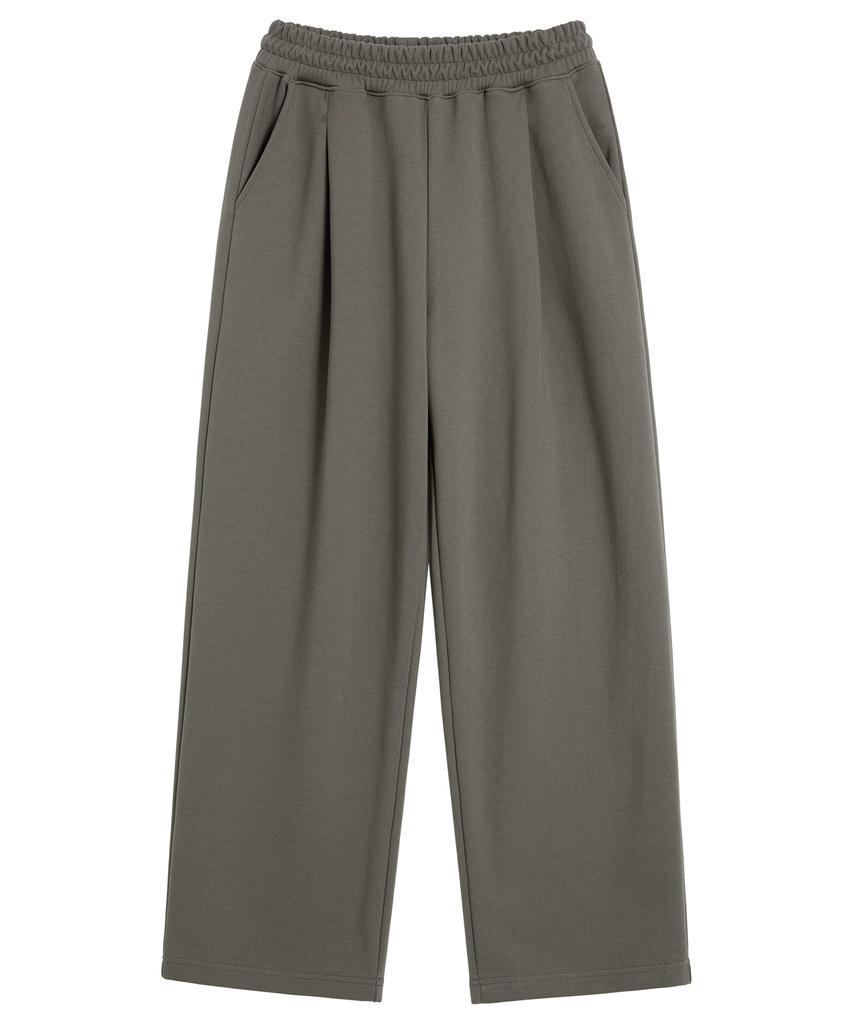 BRENSON (Renew Ver.) Single-Pleat Wide Sweatpants ( 8 Colors ) ( Fleece Line Option ) (Type B)