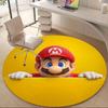 M-Mario Bros Office Round Area Rug, Indoor Mat Suitable For Office, Under Office Chairs Bedroom Living Room Home Decor, DT1212008