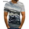 Men's Motorcycle Cool Racing Driver T-Shirts Summer Short Sleeve 3D Print Moto & Biker Street Style Male Tees 6XL Plus Size Tops
