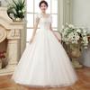 2025 Spring Plus Size Floral One-Shoulder Wedding Gown with Slimming Design