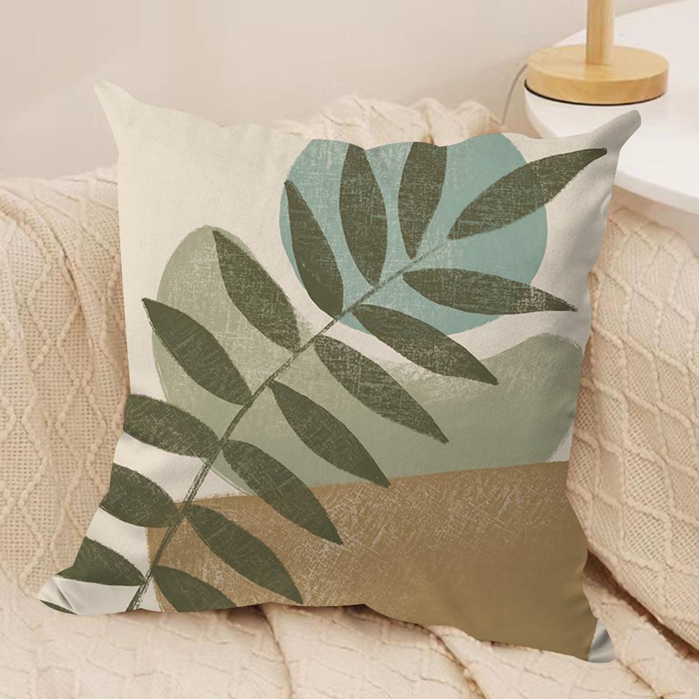 Boho Matisse Coral Lines Cushion Cover Soft Plush Fabric Double-Sided Printed Sofa Cushion Cover for All Seasons Home Decor Gift