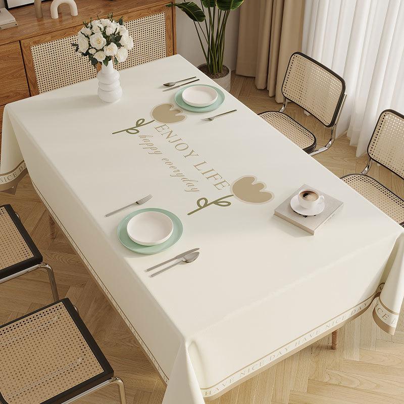 New Year'S Fresh Tablecloth Leave-In Waterproof And Oil-Proof Pvc Dining Table Tablecloth Tablecloth Cover Cloth Coffee Table Tablecloth