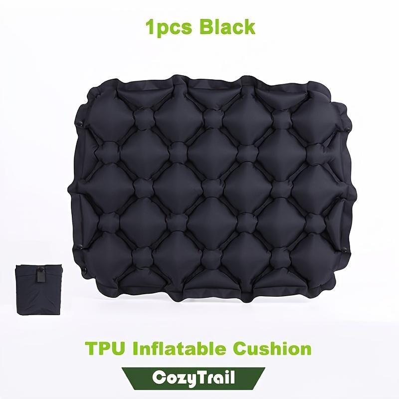 

1 шт. Ультралегкое складное портативное сиденье-подушка - Прочное нейлоновое зеленое VIP-сиденье для кемпинга на открытом воздухе, путешествий и пеших походов чёрный