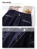 Women's Denim Blue Wide-Leg High-Waist Jeans for Summer 2025