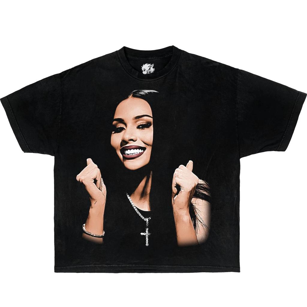 Mariah The Scientist Camicia Vintage Boxy Grafica Rap Oversize Streetwear Y2K