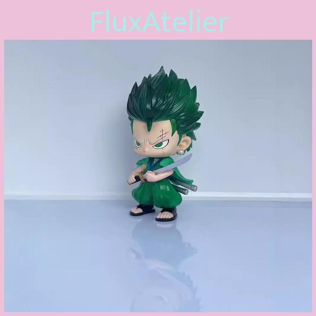 Charming One Piece Zoro Q Version Model 15cm Pvc Display Figure For Fans