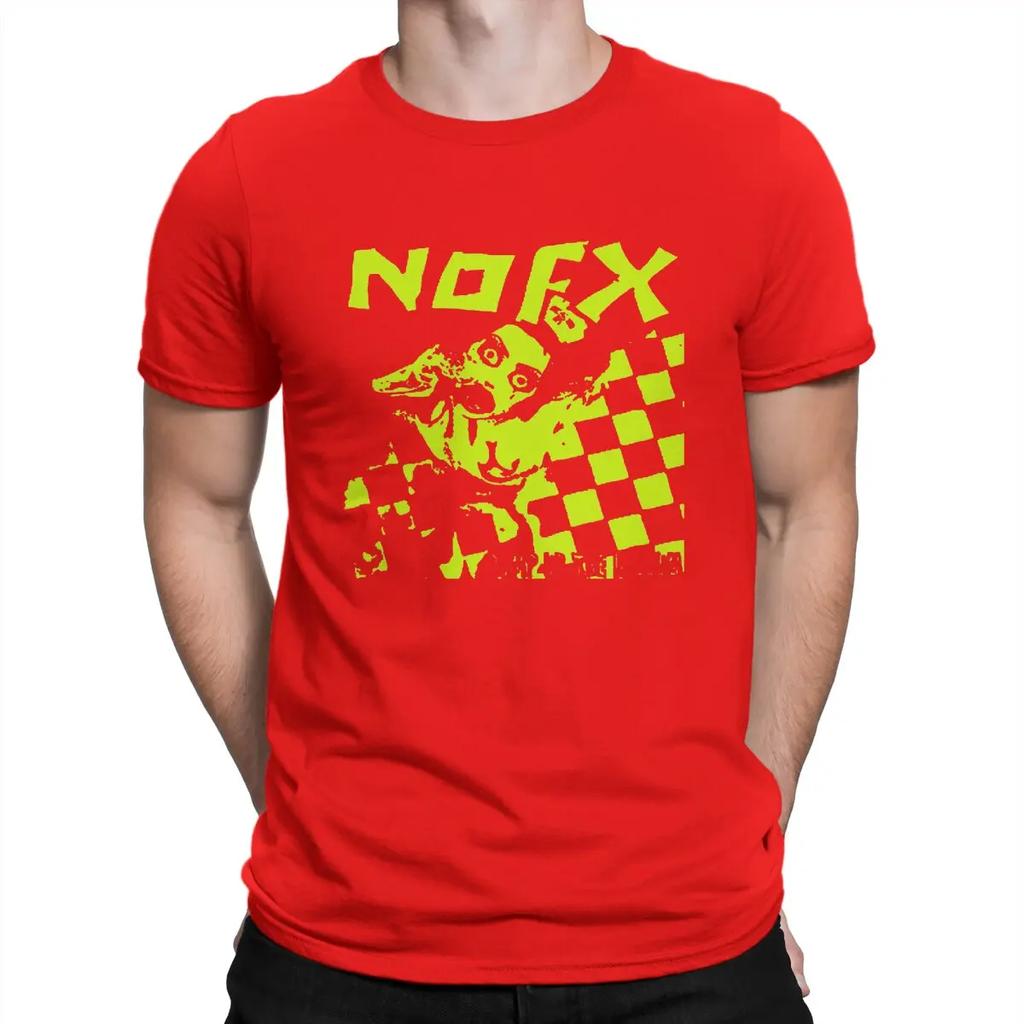 Pump Up T-Shirt Men N-Nofx Creative 100% Cotton Tees Crew Neck Short Sleeve T Shirts Printed Tops
