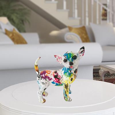 Chihuahua Resin Dog Sculpture for Home Decor