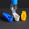 §3Pcs Bird Quail Drinker Cups Water Bottle Cup Cat Chicken Pigeon Parrot Hamster Double Nozzle Water Guide For Bird