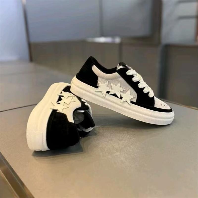 Early autumn new leather lightweight star totem student handsome casual shoes yz