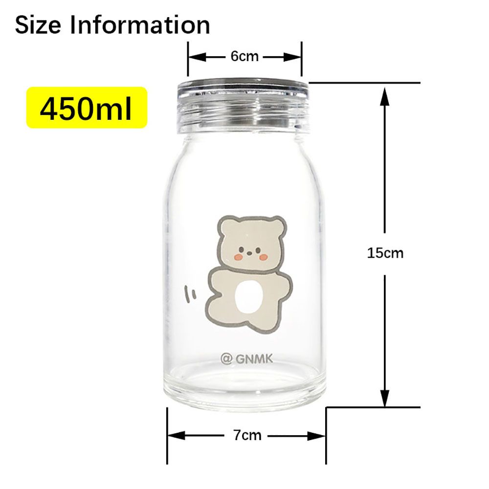 Drinkware Thick Glass Gifts Reusable with Sealing Lid Tumbler Cups Water Bottle Drinking Cup