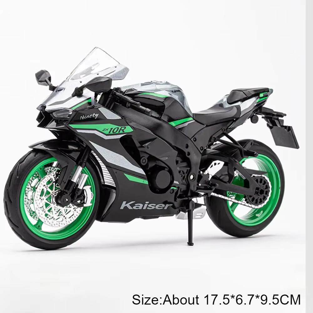 

1:12 Модель Іграшка Мотоцикл Kawasaki Z1000 ZX-10R Музика Світло Мініатюрні Моделі Амортизація Гоночний Мотоцикл Подарунки для Хлопчиків