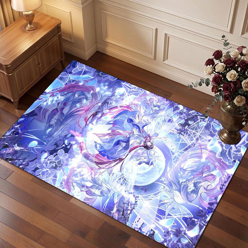 Genshin Impact Rug Soft Thick Non Slip Floor Carpet for Bedroom Living Room Home Decor