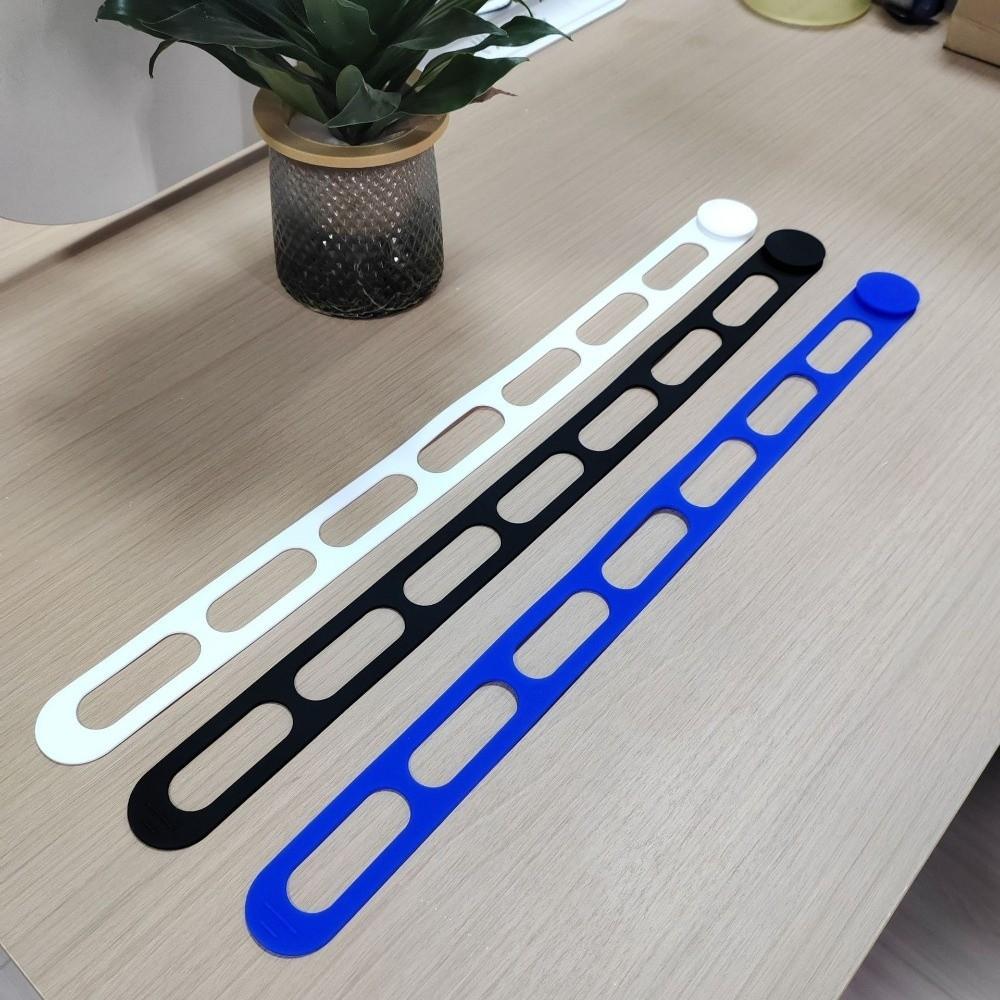 3/4pcs Silicone Slow Cooker Latch Strap Secure Hold Multi-Use Self-Lock Pot Lid Tie Adjustable Elastic Bundling Strap