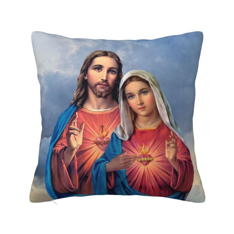 Virgin Of Guadalupe Cushion Cover 40x40cm Mexico Catholic Virgin Mary Soft Nordic Pillows Home Decor 30x30cm 12x12in